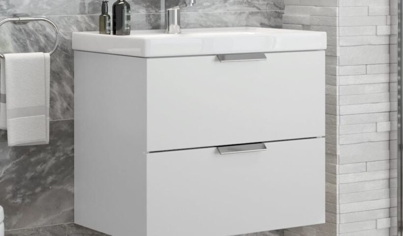 wall hung cloakroom vanity unit