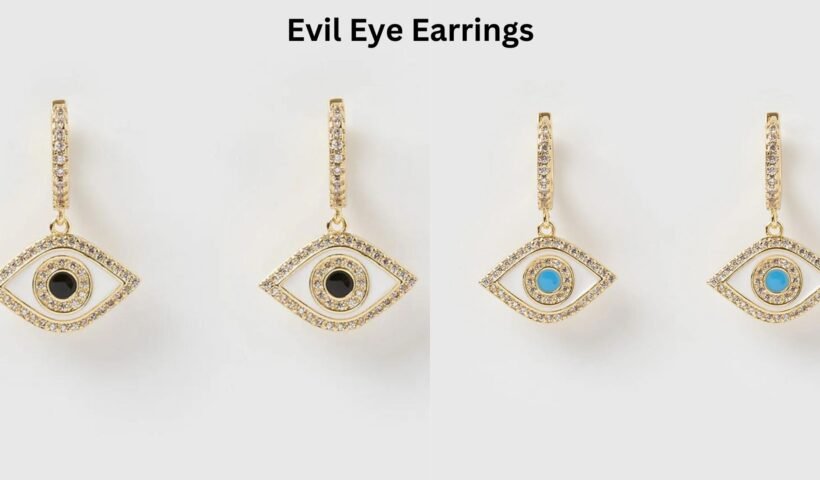 Evil eye earrings