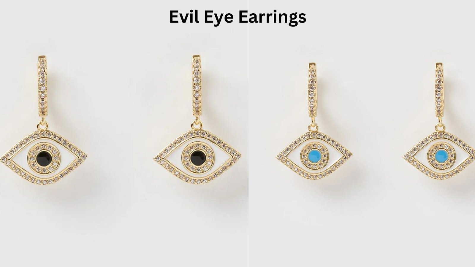 Evil eye earrings